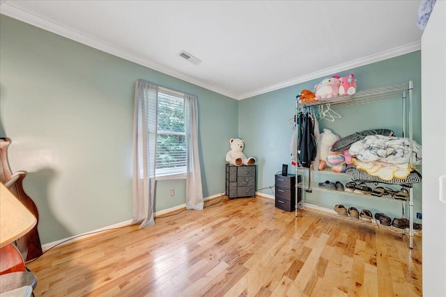6553 Pencheck Cir, Roanoke, VA 24018 - bedroom featuring crown molding, wood finished floors, and baseboards