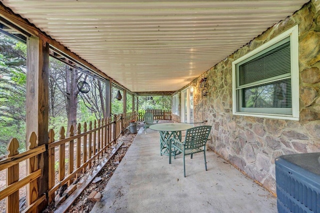 6553 Pencheck Cir, Roanoke, VA 24018 - view of patio / terrace featuring fence