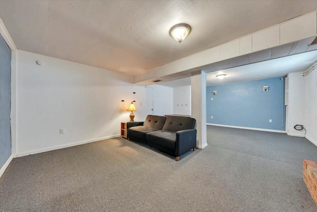 81 Ridgeview Cir, Roanoke, VA 24019 - living area featuring carpet and baseboards