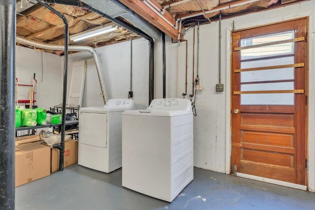 81 Ridgeview Cir, Roanoke, VA 24019 - laundry area with washer and dryer
