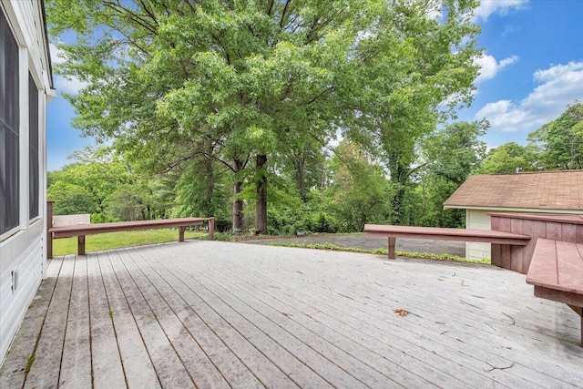 view of wooden terrace