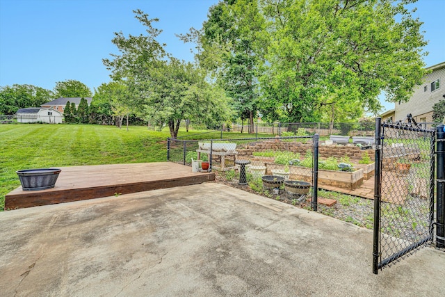 3643 Larson Ln, Roanoke, VA 24018 - view of patio / terrace featuring a vegetable garden