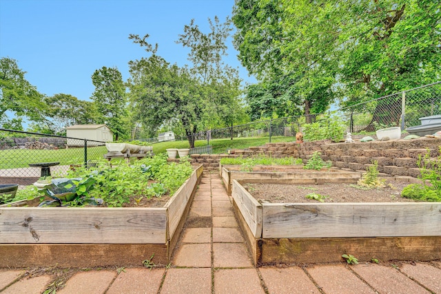 3643 Larson Ln, Roanoke, VA 24018 - view of yard featuring a vegetable garden