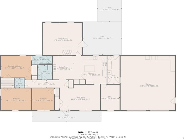 3643 Larson Ln, Roanoke, VA 24018 - room layout