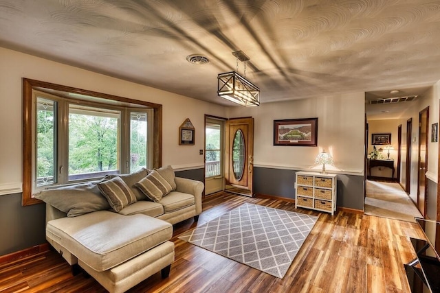 1530 Ridgeview Rd, Floyd, VA 24091 - living room with wood finished floors and baseboards