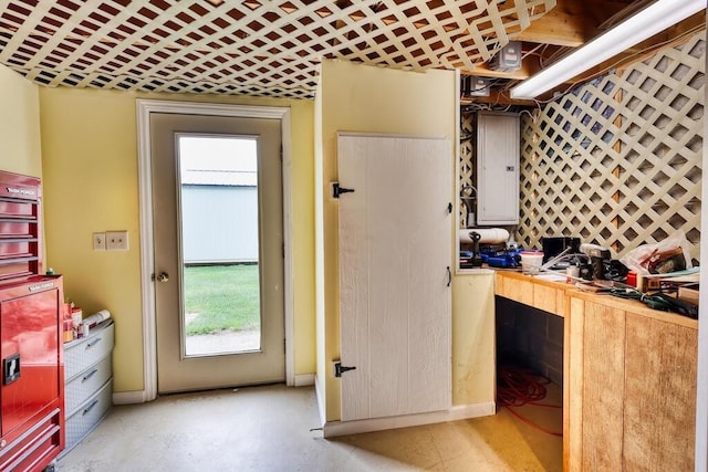 1530 Ridgeview Rd, Floyd, VA 24091 - kitchen with electric panel, healthy amount of natural light, baseboards, and light countertops