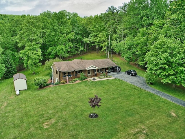 1530 Ridgeview Rd, Floyd, VA 24091 - view from above of property with a forest