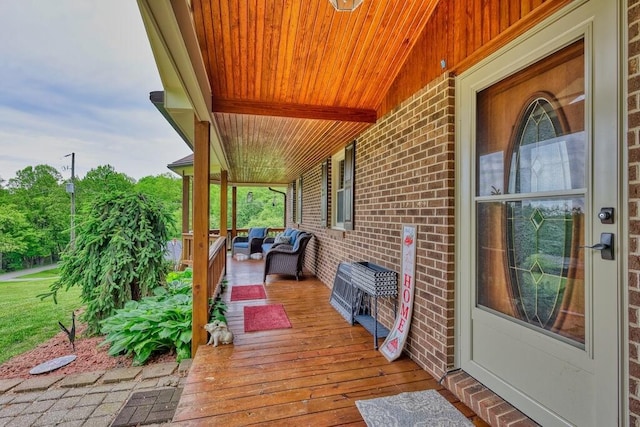 1530 Ridgeview Rd, Floyd, VA 24091 - deck featuring a porch and an outdoor living space