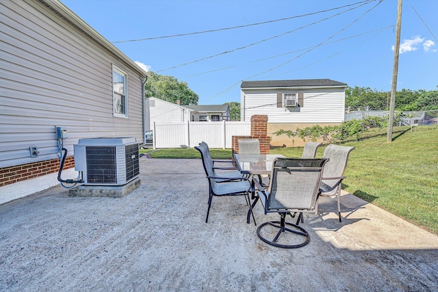 93 SW Ave, Buchanan, VA 24066 - view of patio featuring cooling unit and outdoor dining area