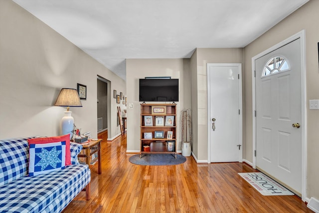93 SW Ave, Buchanan, VA 24066 - entrance foyer featuring hardwood / wood-style floors and baseboards