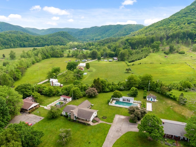 2844 Forage Rd, Shawsville, VA 24162 - view of rural area with a mountain backdrop and a heavily wooded area