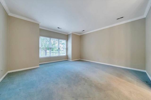 3326 Belshire Ct SW, Roanoke, VA 24014 - carpeted empty room with baseboards and ornamental molding