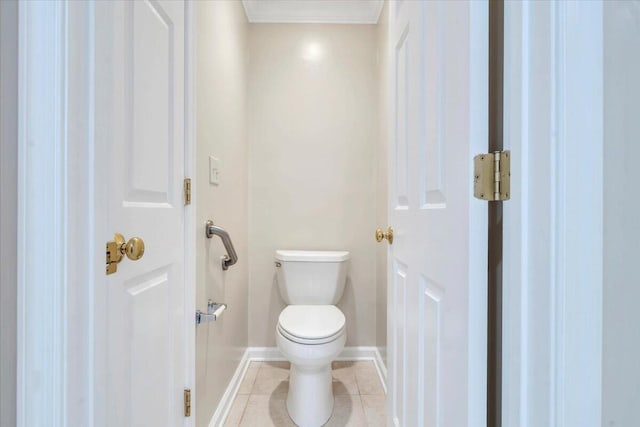 3326 Belshire Ct SW, Roanoke, VA 24014 - bathroom featuring toilet, baseboards, and tile patterned floors