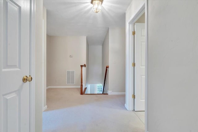 3326 Belshire Ct SW, Roanoke, VA 24014 - corridor featuring an upstairs landing, carpet floors, and baseboards