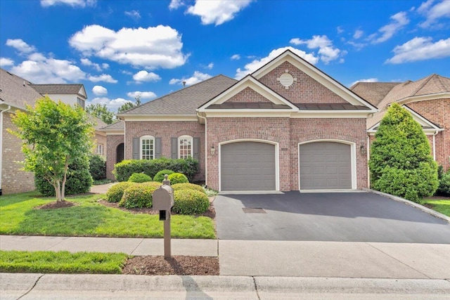 3326 Belshire Ct SW, Roanoke, VA 24014 - view of front of property featuring asphalt driveway, a garage, and brick siding