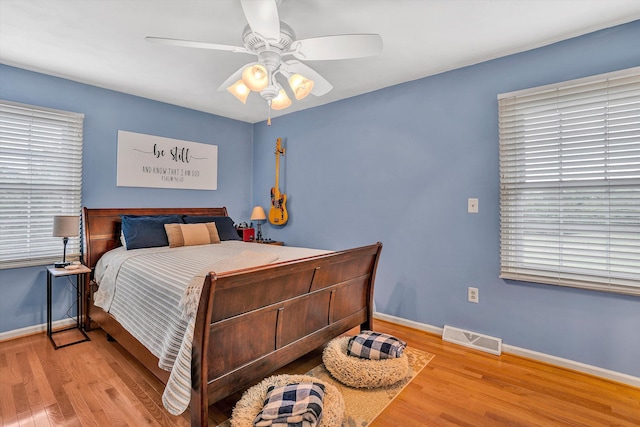 230 Pinehaven Rd, Fincastle, VA 24090 - bedroom with wood finished floors, baseboards, and ceiling fan