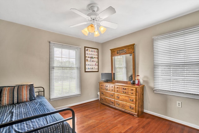 230 Pinehaven Rd, Fincastle, VA 24090 - bedroom featuring multiple windows, baseboards, and wood finished floors