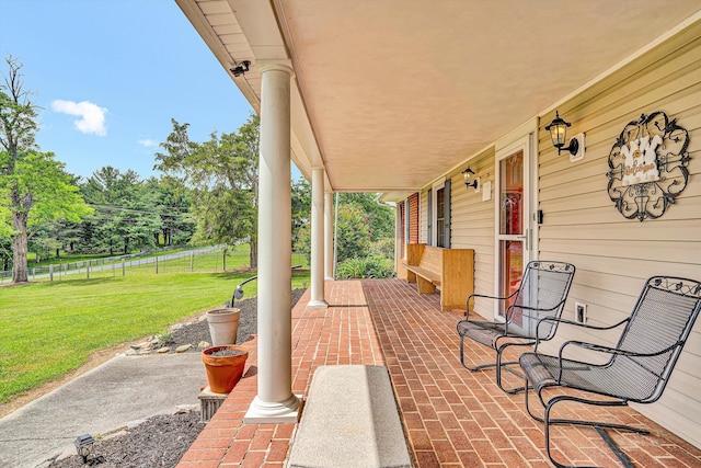 230 Pinehaven Rd, Fincastle, VA 24090 - view of covered porch