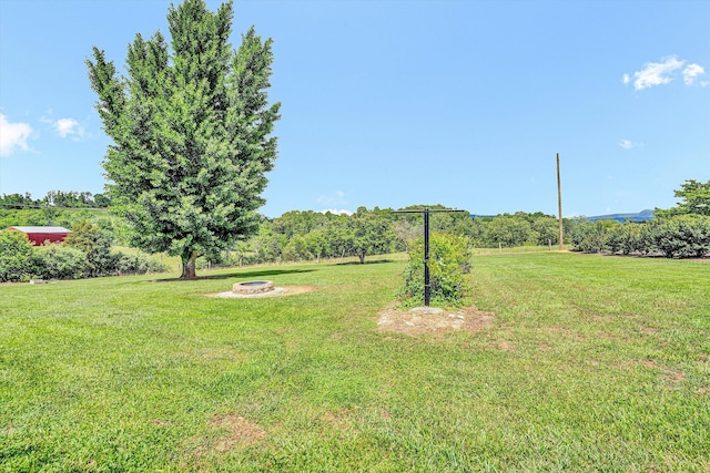 230 Pinehaven Rd, Fincastle, VA 24090 - view of green lawn featuring an outdoor fire pit