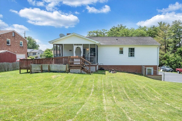 7073 Northway Dr, Roanoke, VA 24019 - back of house featuring a sunroom
