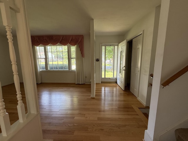 5265 Wipledale Ave, Roanoke, VA 24019 - foyer with stairway and light wood-type flooring