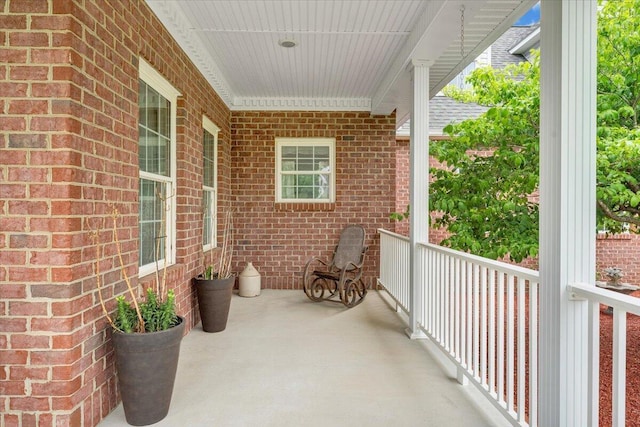 view of balcony