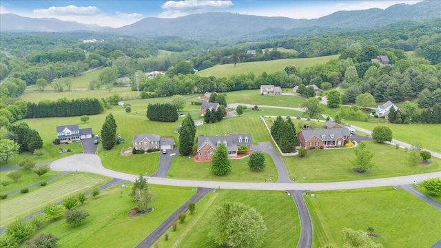 view of rural area with a mountainous background