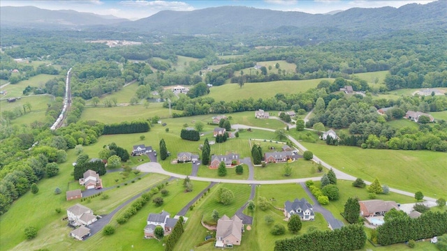 view of rural area with mountains