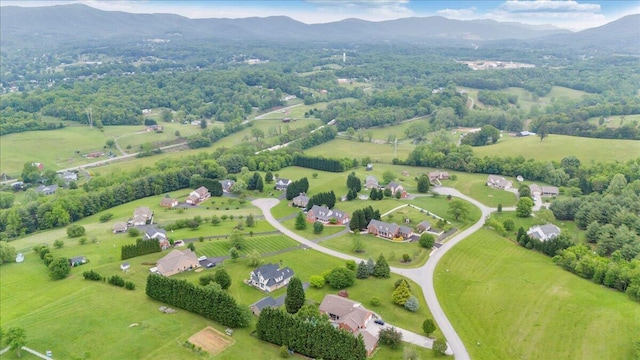 view of rural area with a mountainous background