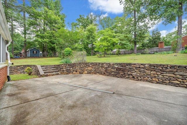 8209 Webster Dr, Roanoke, VA 24019 - view of patio featuring view of wooded area