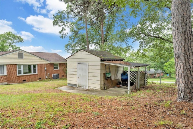 8209 Webster Dr, Roanoke, VA 24019 - view of shed featuring cooling unit