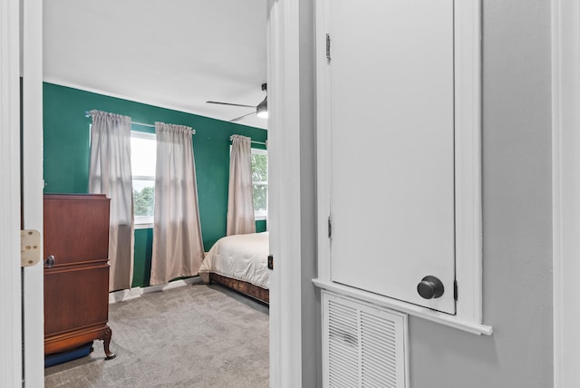 8574 Brubaker Dr, Roanoke, VA 24019 - carpeted bedroom with a ceiling fan