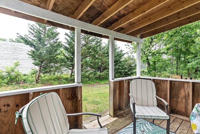 8574 Brubaker Dr, Roanoke, VA 24019 - view of wooden deck