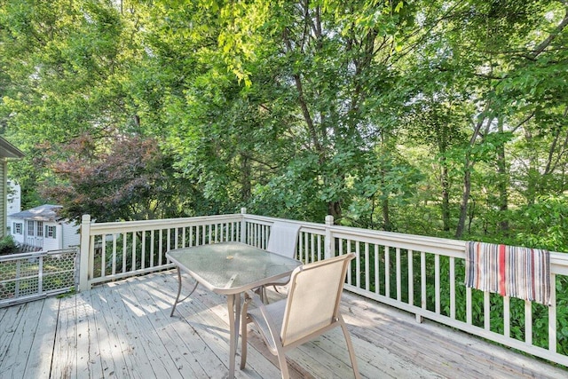 919 Halifax Cir, Vinton, VA 24179 - wooden deck with outdoor dining space