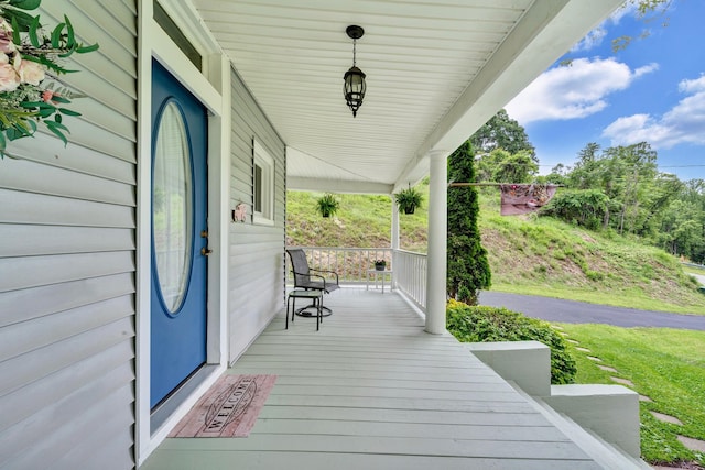 3759 Mill Iron Rd, Goodview, VA 24095 - view of porch
