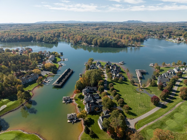 LOT243 Flagstick Ct, Penhook, VA 24137 - drone / aerial view of a large body of water and a heavily wooded area
