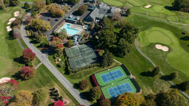 LOT243 Flagstick Ct, Penhook, VA 24137 - aerial view of property and surrounding area with a golf club and a pool