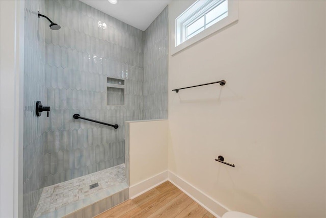 LOT243 Flagstick Ct, Penhook, VA 24137 - full bathroom featuring a walk in shower and wood finished floors