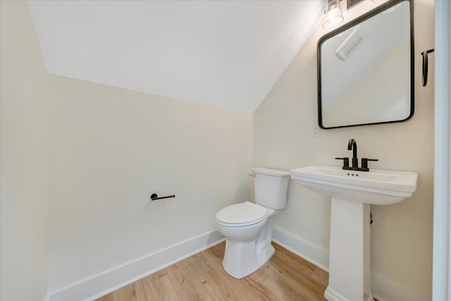 LOT243 Flagstick Ct, Penhook, VA 24137 - half bath with wood finished floors and vaulted ceiling