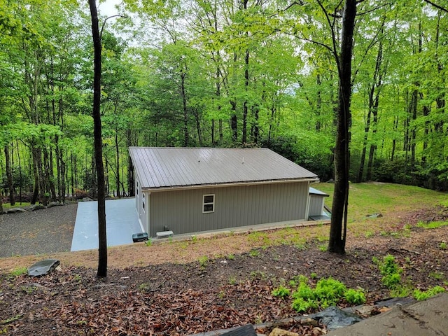 3119 Buffalo Mountain Rd SW, Willis, VA 24380 - view of side of home with metal roof and a wooded view