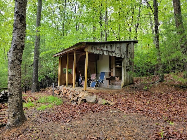 3119 Buffalo Mountain Rd SW, Willis, VA 24380 - view of outdoor structure with a wooded view