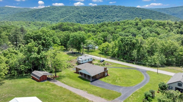 1104 Dolly Ann Dr, Covington, VA 24426 - drone / aerial view of a forest and a mountain backdrop