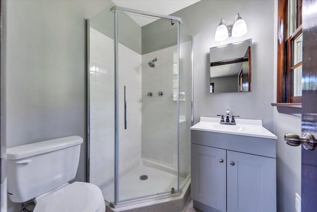 1104 Dolly Ann Dr, Covington, VA 24426 - full bath with a stall shower, toilet, and vanity