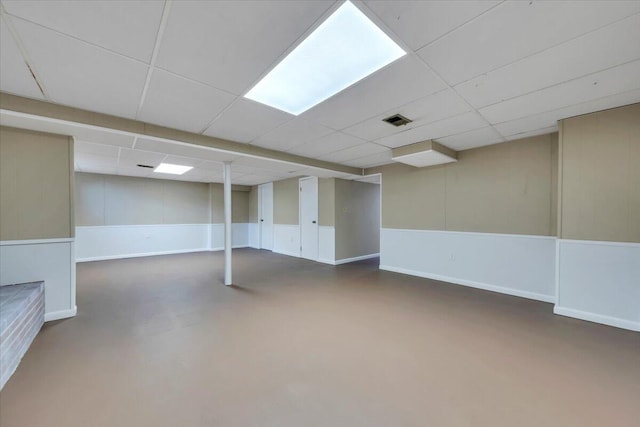 1104 Dolly Ann Dr, Covington, VA 24426 - finished below grade area with a drop ceiling