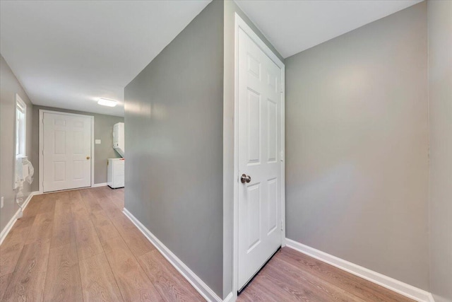 1104 Dolly Ann Dr, Covington, VA 24426 - hallway featuring light wood-type flooring and baseboards