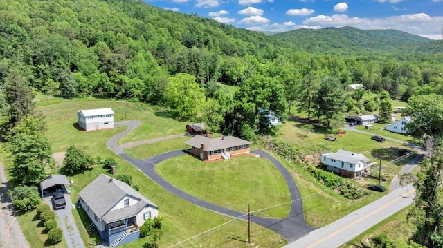 1104 Dolly Ann Dr, Covington, VA 24426 - drone / aerial view of a forest and mountains