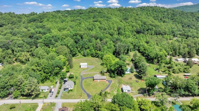 1104 Dolly Ann Dr, Covington, VA 24426 - aerial view of property and surrounding area with a forest