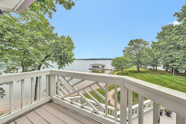 217 Anthony Home Rd, Huddleston, VA 24104 - deck featuring a water view
