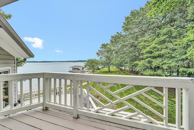 217 Anthony Home Rd, Huddleston, VA 24104 - deck with a water view