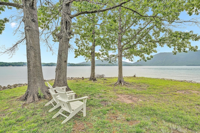 217 Anthony Home Rd, Huddleston, VA 24104 - view of green lawn featuring a water and mountain view